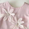 thumbnail image 6 of Mifsaly Girls Summer Elegant Outfits Sets Sleeveless 3D Floral Applique Tank Tops and Pleated Flowy Shorts Kids Party Boutique Holiday Cute Clothes, 6 of 7