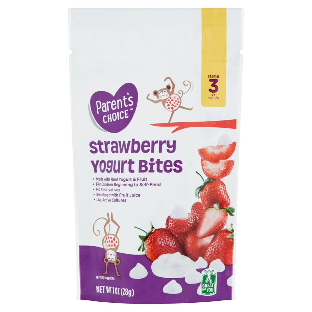 Parent's Choice Strawberry Yogurt Bites, Stage 3, 1 oz