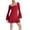 Red, variant on Women's Bodycon Dress, Off The Shoulder Dress with Bishop Sleeve, Casual Party Dress for Going Out, Spring Date Night Outfits