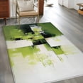 thumbnail image 2 of Abstract Watercolor Area&nbsp;Rug 3x5ft Green Black Fluid Blending Non-Slip&nbsp;Washable Square&nbsp;Rugs Soft Felt Indoor Floor Mat for Bedroom Kitchen Living Room Bathroom, 2 of 9