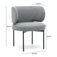 thumbnail image 6 of Maureen Speckled Grey Performance Boucle Dining Chair, 6 of 6