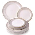 thumbnail image 1 of Mist Gold Combo Set Disposable Plates, 1 of 1