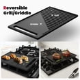 thumbnail image 3 of GASLAND GH60EF 24" Built-in Gas Stove Top, Black Ename Gas Cooktop with Griddle, 4 Sealed Burners, ETL, 3 of 9