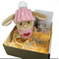 thumbnail image 4 of Easter Bunny Stuffed Animal, Mini Bunny Hugs Plush Toy with Knit Hat and Inspiring Message, Mini Bunny Hugs in Box,Cute Easter Gift for Kids (Mini BunniesD), 4 of 6