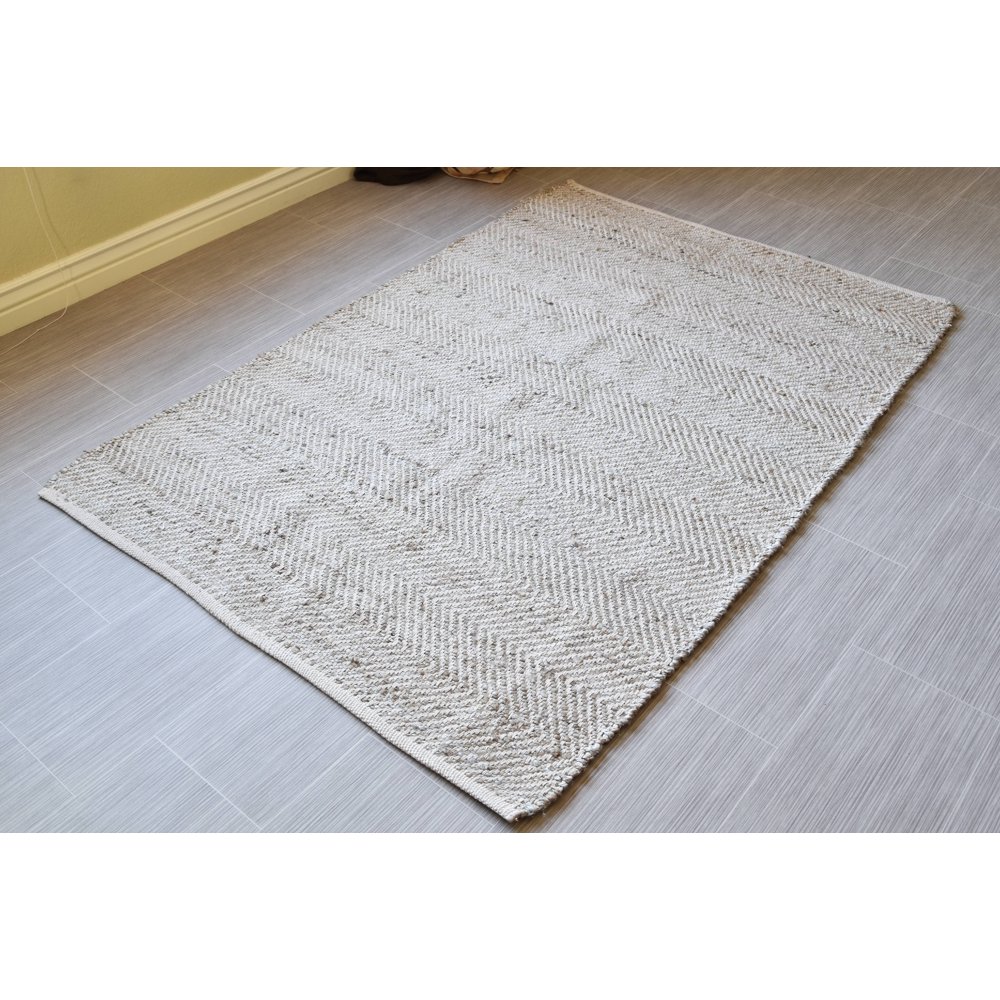 Beige 4x6 ft Jute Area Rugs HandWoven Large Indoor Ourdoor Carpet (42