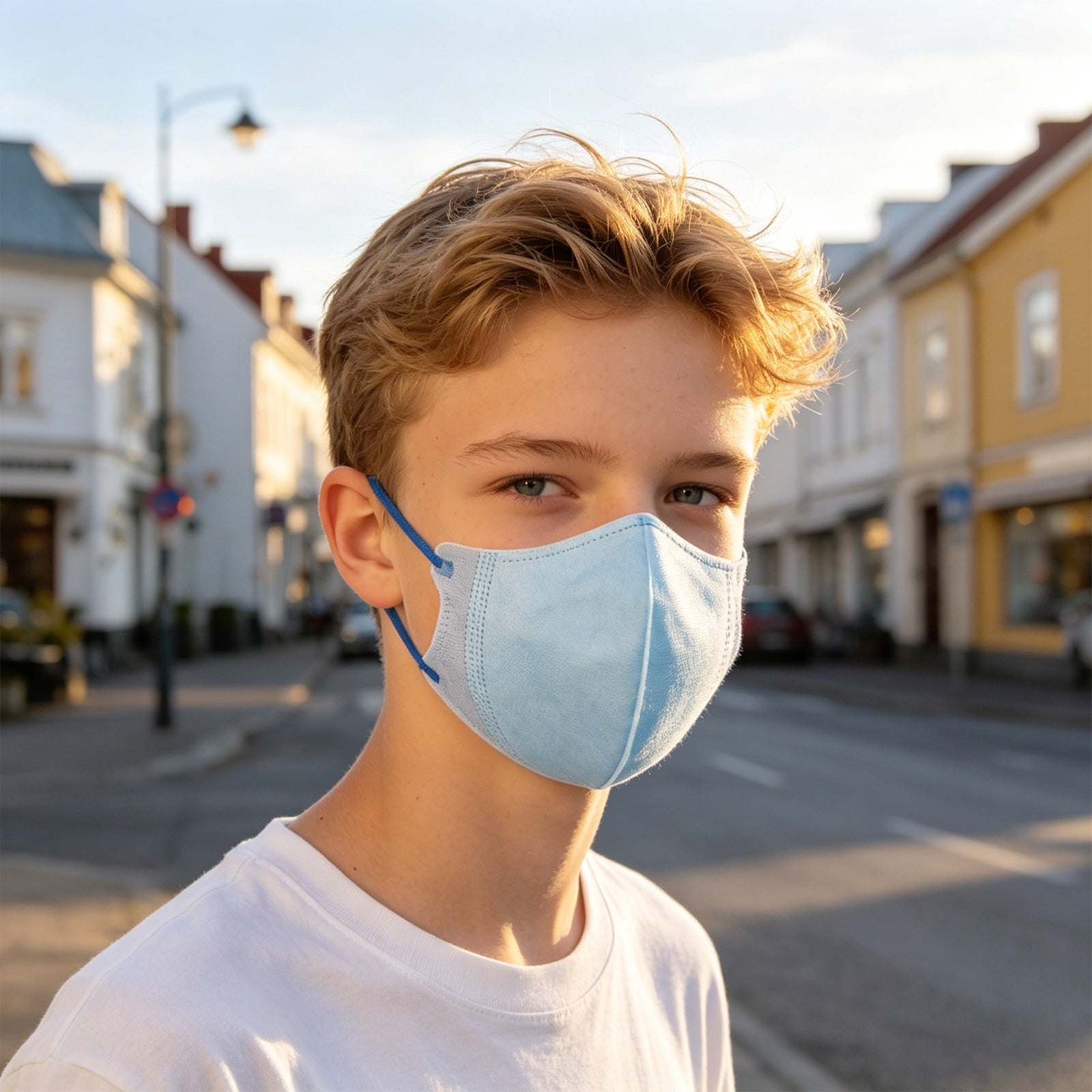 Protective Face Masks 4 Layer Protective Face Masks, Disposable Breathable Dust Respirator For Everyday Home Outdoor And Public Place Protection (Children-50Pack-Pink)
