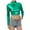 Green, variant on Women T-Shirts Tees Metallic Long Sleeve Tops Shiny Stretch Long Sleeve Neck Clubwear Slim Fit Metallic Blouses Gold L