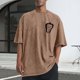 thumbnail image 1 of Tops para hombre, blusas y camisas de cuello redondo y manga corta para hombre, camisetas deportivas informales con estampado desgastado para hombre, blusas de cuello redondo y manga corta para hombre, 1 of 5