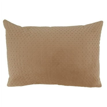 Saro Lifestyle 9036.BE1420B 14 x 20 in. Pinsonic Poly-Fillied Throw Pillow, Velvet