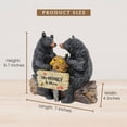 thumbnail image 2 of Bear Lovers Beehive Figurine with “My Honey is Here” Sign – Charming Resin Bear Couple Statue – Sweet Rustic Decor for Cabin, Shelf, or Table – Romantic Gift for Anniversary or Valentine’s Day, 2 of 9