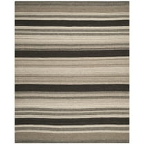 SAFAVIEH Dhurries Henrika Geometric Area Rug, Natural/Black, 3' x 5'