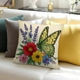 thumbnail image 7 of Pioneer Flower And Butterfly Pillow Covers,Pioneer Flower And Butterfly Throw Pillow Covers 24"×24" ,Living Room Sofa Couch Pillow Covers,Decorative Pillow Covers, 7 of 7