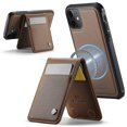thumbnail image 2 of For iPhone 11 Leather Back Cover Compatible with MagSafe JEEHOOD J06 Phone Case with Card Bag RFID B, 2 of 5