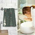 thumbnail image 7 of Yayeee 100% Cotton Hand Towels for Bathroom 16" x 28" Kitchen Towel, Green Christmas Trees, 7 of 7