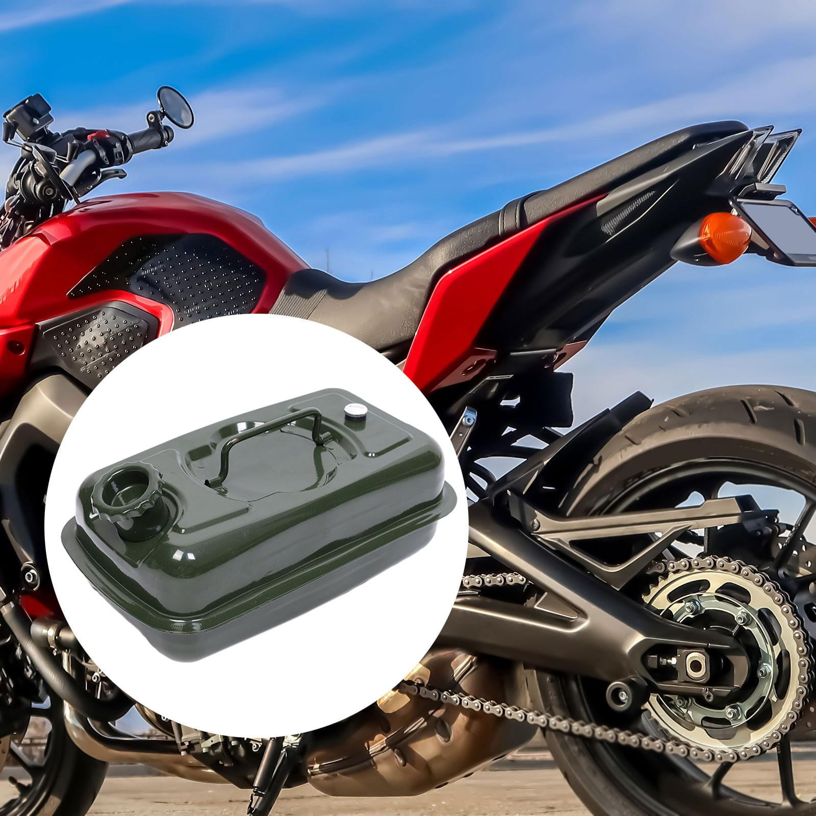 Wzmzjy Motorcycle Seat Fuel Can Tank Multipurpose Liquid Storage Canister for Emergency 5L Aluminum Lid