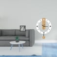 thumbnail image 2 of Reloj de pared digital moderno con números . Adorno silencioso de acrílico. Reloj versátil y práctico para escritorio o para colgar en, 2 of 8