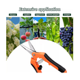 thumbnail image 4 of Tijeras De Podar Para Jardinería Profesional Inoxidable 3pcs Malubero Anaranjado, 4 of 5