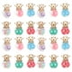 thumbnail image 1 of 30 colgantes de corona con forma de bola de cristal y estrellas para hacer llaveros o joyas., 1 of 6