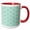 Red/White, variant on 3drose, Mint Honeycomb Pattern - Pastel Aqua Blue Hexagons - Light Teal Turquoise Bee Hive Hexagonal Design, 11oz Mug