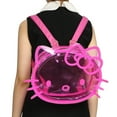 thumbnail image 6 of Hello Kitty Character Head Clear Adult Pink PVC 12" Mini Backpack, 6 of 7