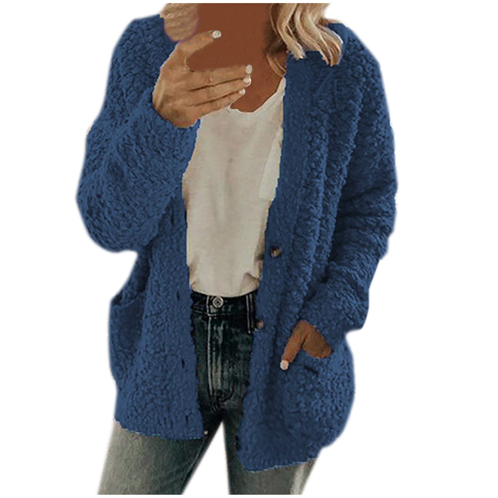 50% Off Clear!Tuscom Winter Long Coats for Women Casual Plus Size Plush ...