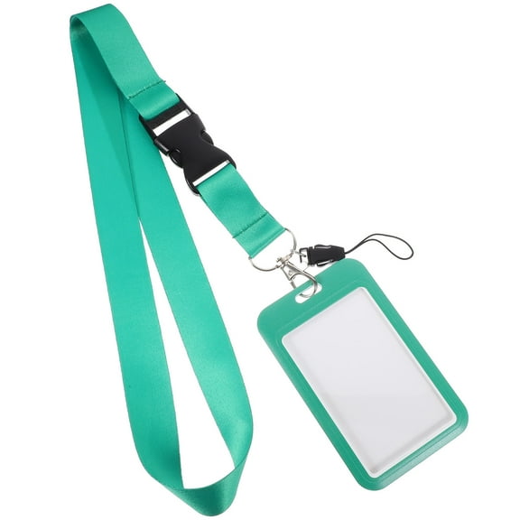 Raindrops id holder with lanyard Green for School Professionals 1Set