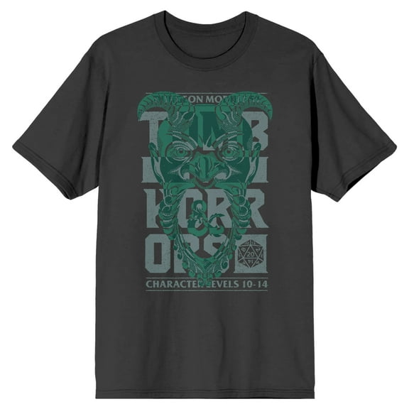 Dungeons & Dragons Tomb Of Horrors Men's Charcoal T-shirt-Medium