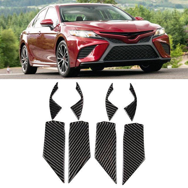 Adhesivo para el marco de la puerta de Toyota, fibra de carbono negra Adhesivo para el marco de la puerta de coche Adhesivo para el marco de la puerta de coche Compacto y ligero