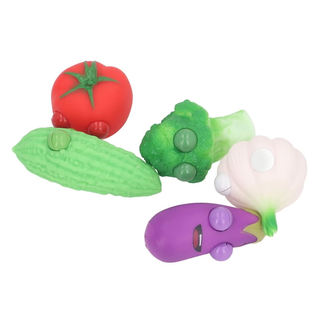 Juguetes Para Apretar Con Estrés, Juguetes Para Apretar Con Descompresión De Silicona, Dibujos Animados, 5 Piezas, Seguro Sensorial Para Adultos Y Niños Para Autismo