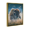 thumbnail image 3 of Stupell Industries Bison in Meadow Photography Animals & Insects Photography Gold Floater Framed Art Print Wall Art, 25 x 31, 3 of 9