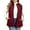 Wine, variant on Plus Size Vest for Women Baeitkot Lightweight Quilted Zip Front Sleeveless Jacket with Pockets Casual Streetwear Army Green XXXL