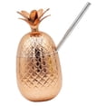 thumbnail image 4 of Con tubo para beber, tazas para cócteles, cerveza, jugo, taza única reutilizable con pajita de limón Bronce, 4 of 6