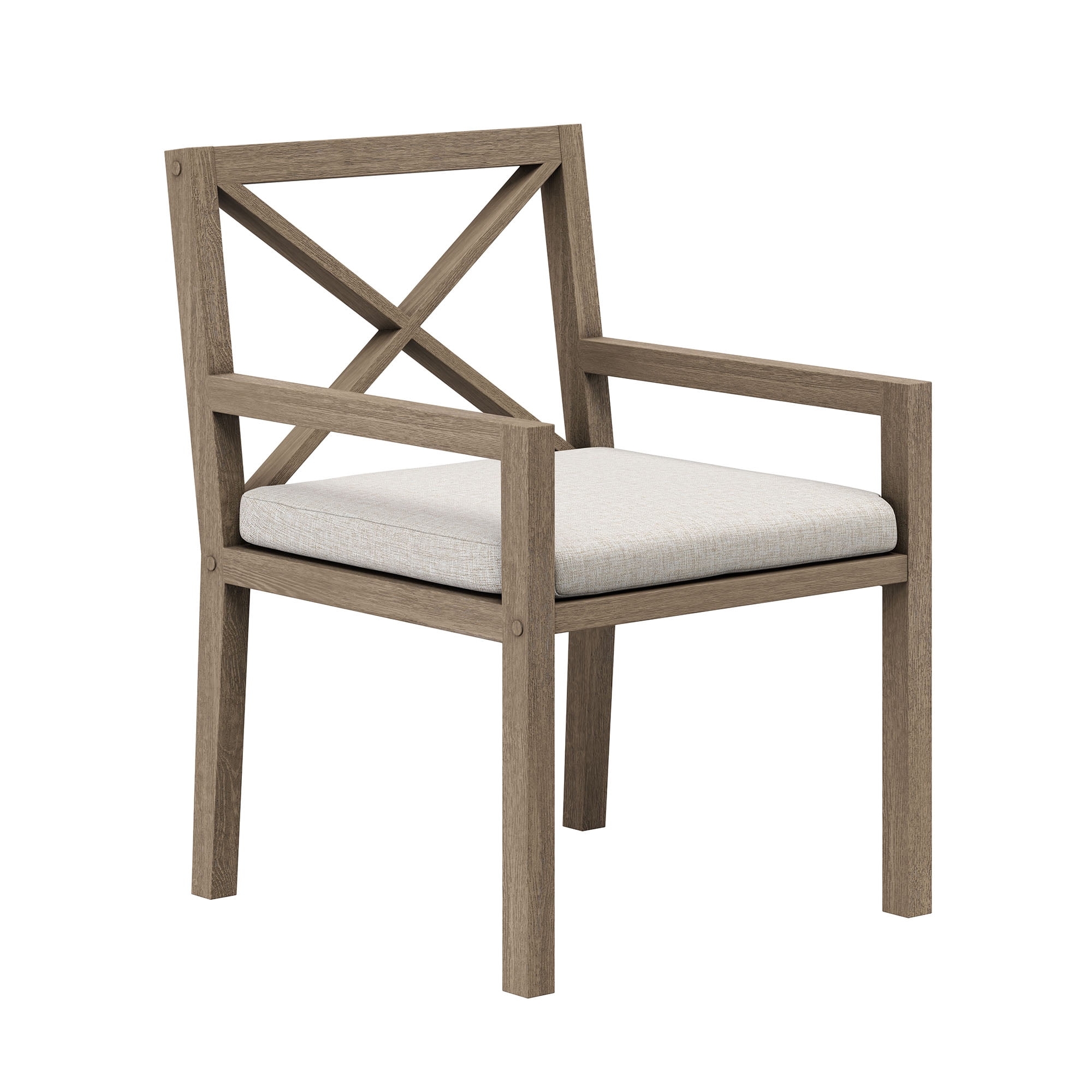 Modway Northlake 9-Piece Outdoor Teak Wood Dining Set in Weathered Gray Pebble