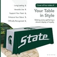 thumbnail image 4 of Michigan State Spartans 6' College Sports Printed Table Throw - NCAA Licensed - Polyester Draped - School Tablecloth (Green, White), 4 of 5
