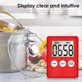 thumbnail image 4 of Digital Kitchen Timer, Timer, Egg Timer, Suitable for Work, Sports Timer, Game, Cooking Timer, 2 Pack Red,2 x timer,Red, 4 of 6