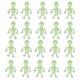 thumbnail image 1 of 20pcs Stretchable TPR Rubber Luminous Small Skull Toys for Kids Adults, 1 of 4