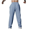 thumbnail image 3 of zfhfof Men's Linen Casual Pants Lightweight Baggy Jogger Pants Elastic Waist Drawstring Yoga Beach Trousers with Pockets, 3 of 4
