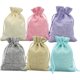 thumbnail image 1 of Bolsas de Yute con Cordón Bolsitas para Dulces Regalo Recuerdo de Lino para Bodas de Joyería para Fiestas, Almacenamiento en El Hogar, Color Mixto, 1 of 4