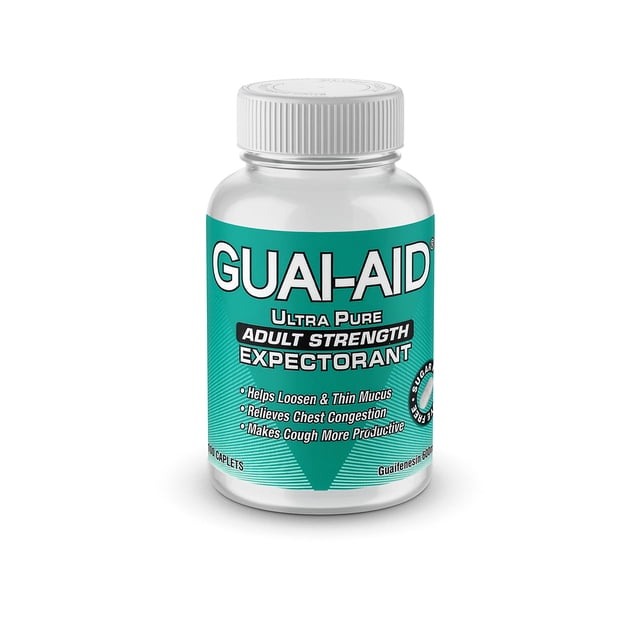 Cápsulas GUAI-AID 100 600 mg de guaifenesina para aliviar la mucosidad