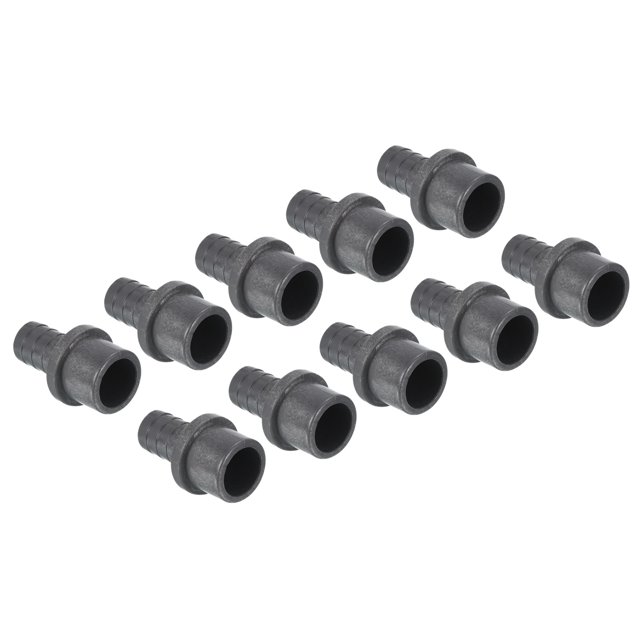Unique Bargains UPVC Reducer Pipe Fitting 25mm OD 17mm Barbed, 10 Pack Straight Coupling Adapter Connector, Grey