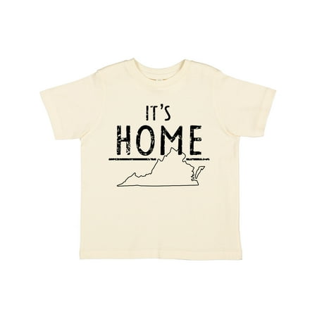 

Inktastic It s Home- State of Virginia Outline Distressed Text Gift Toddler Boy or Toddler Girl T-Shirt