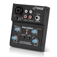 thumbnail image 1 of Mezclador de audio Pyle PAD10MXU de 2 canales con tarjeta de sonido USB para PC, 1 of 7