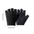 thumbnail image 3 of Guantes de fitness de media punta transpirables con palma antideslizante, muñeca ajustable, contactos reforzados para ciclismo y entrenamiento en gimnasio, unisex, negro, gris, rosa., 3 of 6