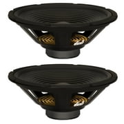 2 Goldwood Sound GW-212/8 OEM 12" Woofers 240 Watts each 8ohm Replacement Speakers