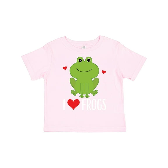 Inktastic I Love Frogs Boys or Girls Toddler T-Shirt