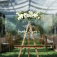 thumbnail image 3 of Customized Wedding Party Welcome Sign Glossy Clear Backing Text UV Print 32*48", 3 of 6