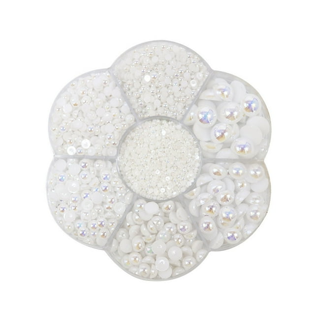 WRKEKC Liquidation Demi-Perle Dos Plat Perle Bijoux pour Accessoire DIY Art et Mode