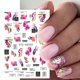 thumbnail image 2 of 6 pegatinas de mariposas de mármol para uñas, calcomanías autoadhesivas 3D de rayas de acuarela para manicura., 2 of 5