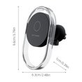 thumbnail image 3 of Car Wireless Charger, Magnetic 15W Fast Charging, Strong Adsorption, 360° Rotation, Suitable for Wireless Charging Phones, Stable & Safe, Easy Installation, Vent Mount, LED Charging Indicator, 3 of 8