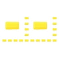 thumbnail image 3 of QualitChoice 10 Pcs Moule à Gâteau en Silicone Multicolore Rectangulaire Outils de Cuisson Réutilisables Antiadhésifs Accessoires de Fête Jaune 2Set, 3 of 6
